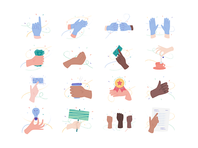 Hands Illustrations 👌🤙🤞