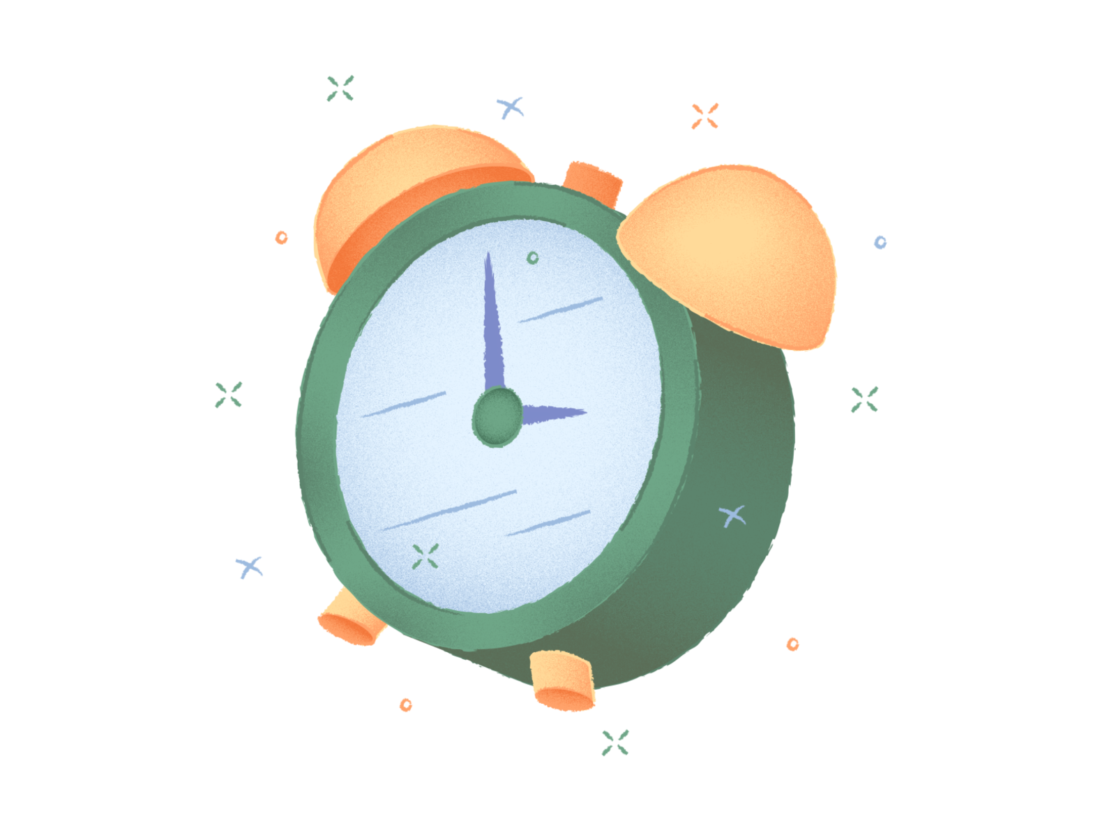 Porto Illustrations 🌅 clock colorful design flat illustration kapustin rain resources set texture time vector