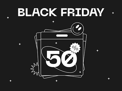 Black Friday Sale ✨ black design free friday illustration kapustin linear outline resources sale set tokyo vector