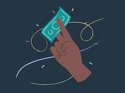Hands Illustrations 👌🤙🤞 cash colorful design hand illustration kapustin money resources set skin vector