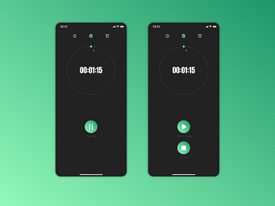 Countdown Timer app dailyui design figma minimal ui ui design uidesign ux