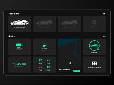 Car Interface dailyui design figma minimal ui ui design uidesign ux ux design uxdesign