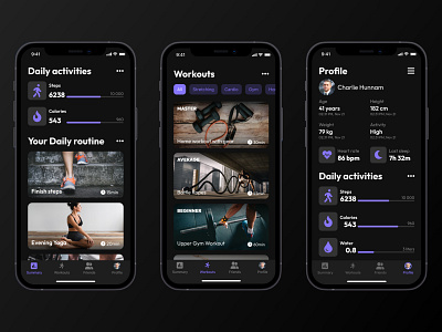 Workout Tracker dailyui design figma minimal ui ui design uidesign ux ux design uxdesign