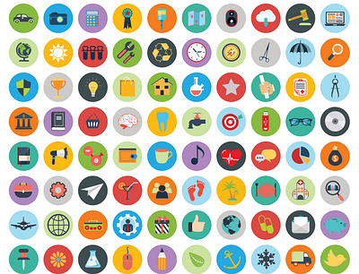 Flat Icons design flat flat icons icon icons illustrator vector