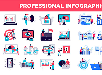 Professional infographic headings data points illustrator infographic infographic desgn