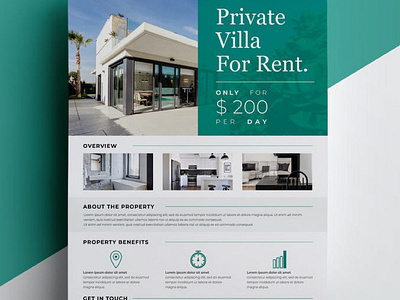 Flyer for real estate brand