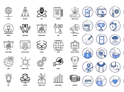 custom flat icon design for web and apps business businesscard design flat flat design flatdesign icon icons marketing minimal web icon