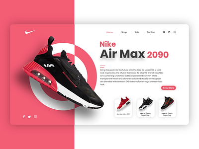 Nike Website Landing page Template