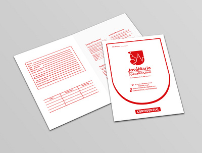 Branding: JoséMaria Specialist Clinic brand identity branding stationery mockup