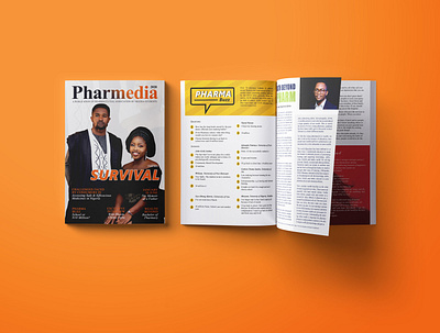 Pharmedia 2020 magazine cover magazine design