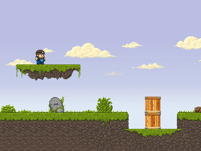 Clouds test game pixel