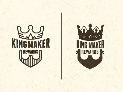 King Maker head inprogess king logo