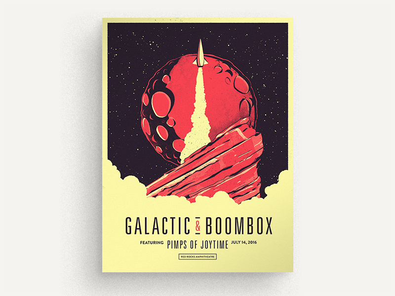 Galactic at Red Rocks by Anthony Isaac on Dribbble