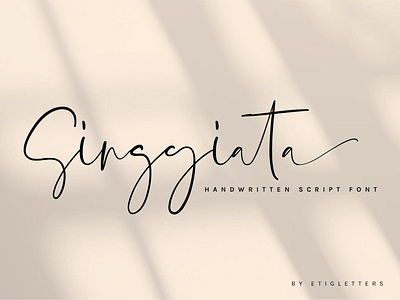 Singgiata - Handwritten Font