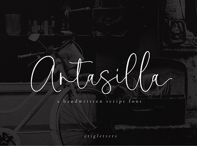 Antasilla - Handwritten Font branding design font font design logo modern font scriptfont typeface typography