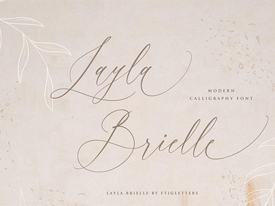 Layla Brielle Wedding Font