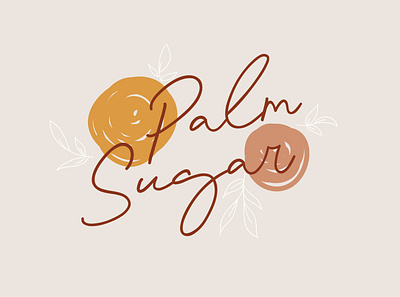 Palm Sugar Font + Doodles design font font design modern font scriptfont typeface typography