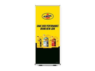 Pennzoil Retractable Banner branding design