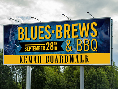 Kemah Boardwalk Blues Brew & BBQ Billboard