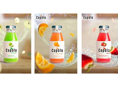 Cupola | Branding Project 3 advertisment branding creative design drink graphic design illustration juice logo logo poster design