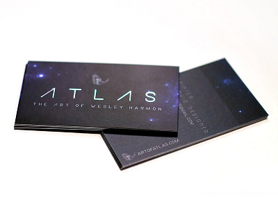 Atlas - Business Cards art branding business card foil stamp identity