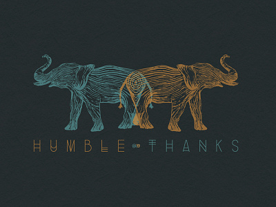 Humble Thanks drawing elephant illustration