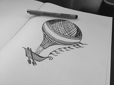 Air design drawing illustration