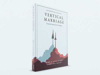 Vertical Marriage blue book book cover design drawing handmade illustration marriage red rockets vector
