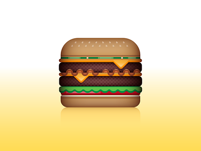 Circle Square Burger burger gradient vector