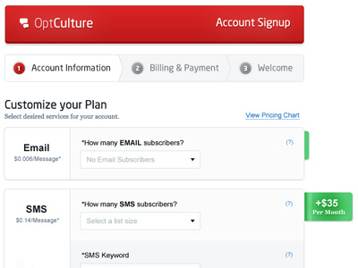 OptCulture Signup Process