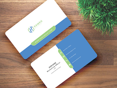 Business Card Design blues business businesscard colors graphic green illustrator vector