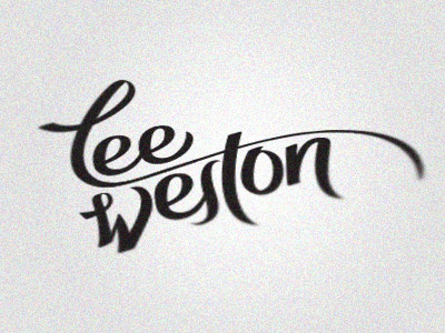 Lee Weston custom hand lettering markers type typography