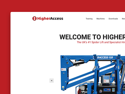 Higher Access clean corporate responsive ui ux website white