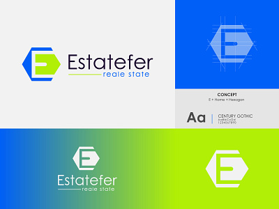 E Letter Real Estate Logo (Estatefer)