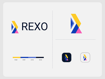 Branding Letter R Logo Design For REXO