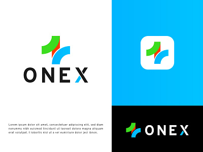 OneX logo Concepts 1 logo abstract logo app icon apparel business logo combination mark corporate logo creative logo forex trading lettermark logo design logo design concept logodesigner logomaker logos logotype modernlogo number logo onex logo x logo