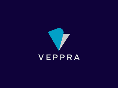 Veppra - modern letter v logo design