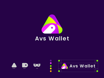AVS WALLET  | Modern Digital currency  Logo Design