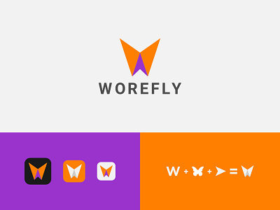 Worefly Logo Design - Modern Logo Mark