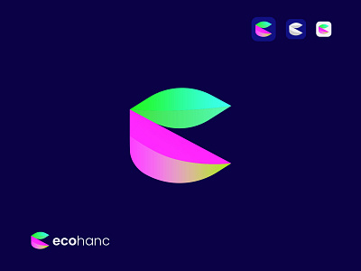E Letter Logo - Ecohanc Modern Logo Branding