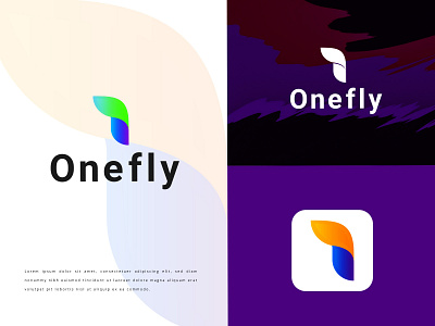 Onefly - Number 1+Wings Logo Concepts 1 logo abstract logo app icon business logo combination mark fly logo flying logo letter mark logo design concept logo idea logo inspiration logo trands 2021 modernlogo number logo one logo redesign startup business web favicon wings logo wings logo design