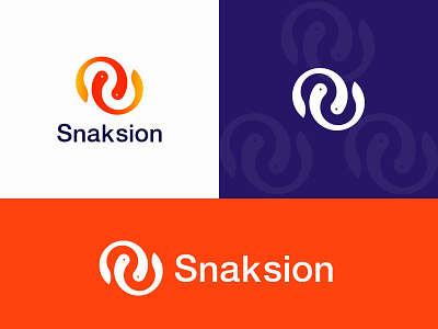 Snaksion brand identity logo