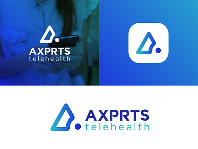 Axprts Telehealth Logo Branding a abstract logo a medical logo a modern logo business logo combinations mark creative logo health app icon health logo health logo branding illustration letter a telehealth logo logo design concept logo maker logotype medical logo professional logo simple logo startup telehealth logo unique logo