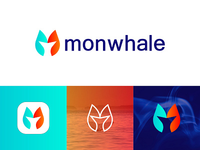 monwhale m + whale logo app icon awesome logo brand identity design branding business logo corporate logo crypto logo ecommerce logo fish logo logo trends m logo m whale logo modern logo popular branding professional logo simple logo startup technology logo travel agency logo whale logo