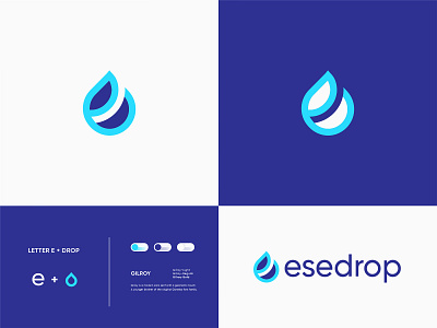 Esedrop Logo Branding abstract brand identity branding creative logo drop logo e logo eco friendly environment graphic design guideline icon logo design logo design concept logomaker medical lab minimal modern natural startup vector