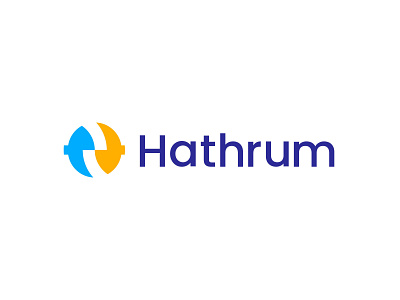 Hathrum Logo abstract coin logo colorful crypto logo currency logo h logo icon logo designer logo maker logo mark minimal modern nft startup symbol