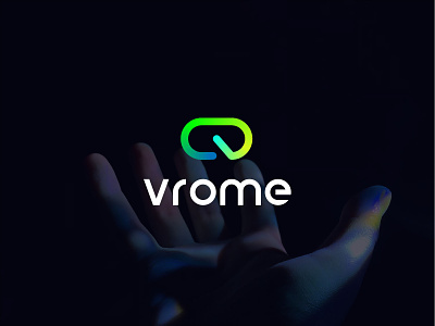 vrome virtual reality logo abstract app icon colorful creative logo design minimal modern online store simple symbol virtual reality logo vr box