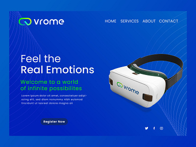 VR Landing Page for Vrome