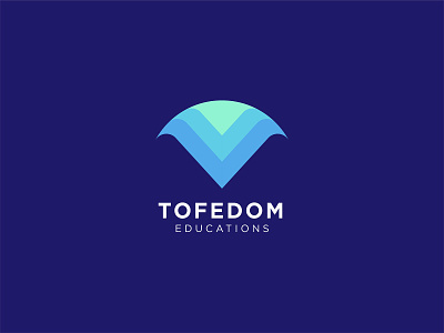 Tofedom Educations Logo Design abstract best logo brand identity colorful creative educations freedom logo design logo trends minimal modern professional startup