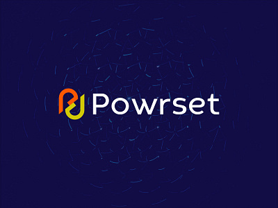 Powrset bolt energy letter p logo lightning logo design power spark thunder